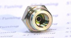 Фитинг мама AN-03 3/8X24 под обратный конус, 19мм D-03 сталь, под опрессовку S759-03-03Z, Goodridge