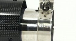 Насадка на глушитель, дизайн AKRAPOVIC EVO G карбон, D посадочный 63мм / D наруж 90мм AC16390EVG