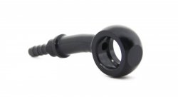 Фитинг banjo d10мм, 20 градусов, вбок D-03 алюминий ЧЕРНЫЙ, под опрессовку S5097-03DBK, Goodridge