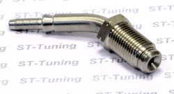 Фитинг папа M10*1 под прямой и обратный конус, 45 градусов, крутящийся, D-03 сталь S445-4531С, Goodridge