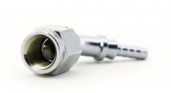 Фитинг мама AN-03 3/8X24 под прямой конус, 45 градусов D-03 хром, под опрессовку S6046-03CH, Goodridge