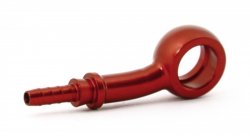 Фитинг banjo d10мм, 20 градусов, вбок D-03 алюминий КРАСНЫЙ, под опрессовку S5097-03DRD, Goodridge