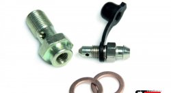 Болт (штуцер) с прокачным штуцером Goodridge для banjo M10x1 сталь, 992-31BNZ1