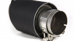 Насадка на глушитель, дизайн AKRAPOVIC EVO карбон, D посадочный 57мм / D наруж 90мм AC15790EV