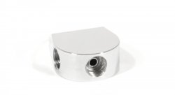 Соединитель тройник М AN3 - М AN3 - М AN3, обратный конус, хром, Goodridge MCHD-024