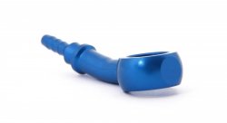 Фитинг banjo d10мм, 20 градусов D-03 алюминий СИНИЙ, под опрессовку S5093-03D, Goodridge