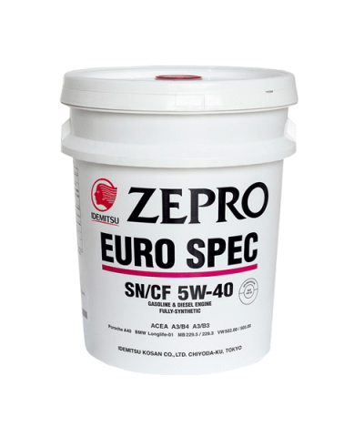 Моторное масло Idemitsu zepro euro spec 5W40 sn-cf fully-synthetic, 20л