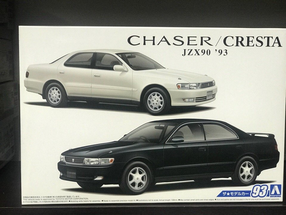 Сборная модель Aoshima Toyota JZX90 Chaser/Cresta Avante Super Lucent/Tourer '93