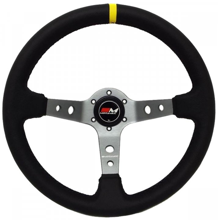 Спортивный руль Motamec Rally Steering Wheel Deep Dish 350mm Titanium (Оригинал)