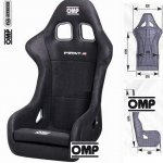 OMP Кресло/ковш (FIA) FIRST-R, черный