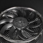 Вентилятор охлаждения SPAL (ВТЯГИВАЮЩИЙ) 12" (305 мм) 12V производительность 2070 м³/ч