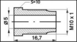 Штуцер тормозной М10х1 WP105