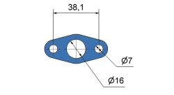 Прокладка под маслослив из турбины (38мм)