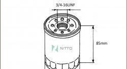 Масляный фильтр Nitto для RB/SR (маленький)