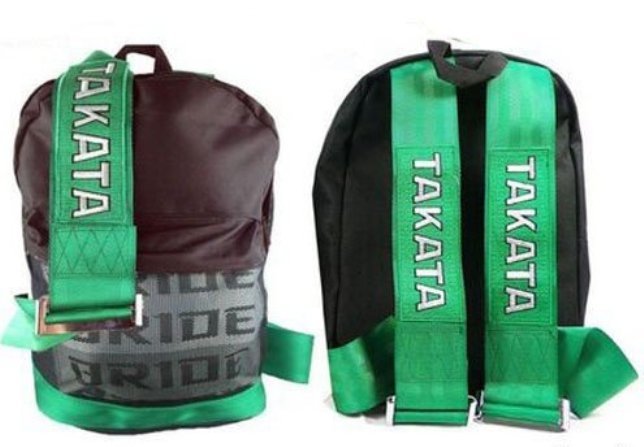 Рюкзак с символикой BRIDE + TAKATA зел/зел