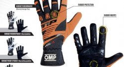 Перчатки OMP KS-3 оранжевый неоновый/черный