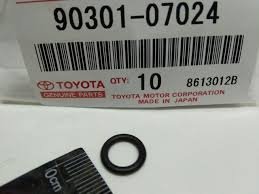 Кольцо уплотнительное топливной форсунки верхнее Toyota 9030107024 (1 JZ, 1/3 UZ)