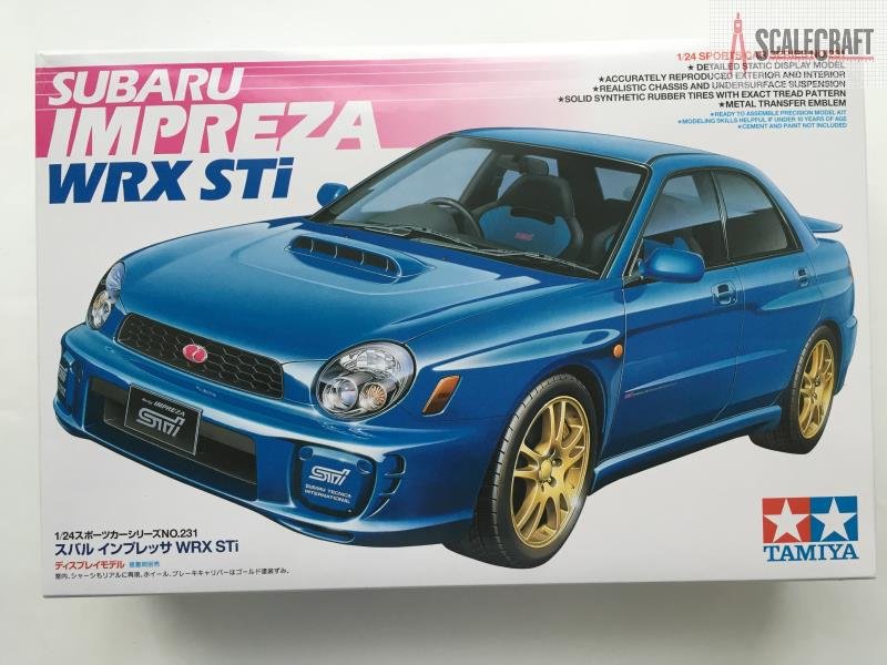 Сборная модель Subaru Impreza WRX STi 1:24