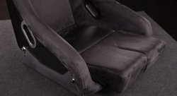 Кресло/ковш + салазки НЕРЕГУЛИРУЕМОЕ черное, BRIDE Japan MR Style
