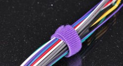 Стяжка 19*152мм, ворсовая, фиолетовая (Velcro One Wrap 3/4" x 6")