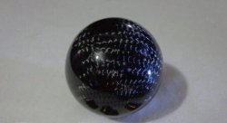 Насадка шар на ручку КПП карбон