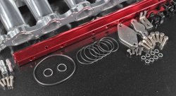 Коллектор впускной Toyota 2JZ-GTE + 90мм дросель + рейка VVT-i/ NON VVT-i, верхняя загрузка