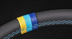 Руль 350мм Greddy Style, кожа