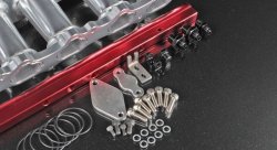 Коллектор впускной Toyota 2JZ-GTE + 90мм дросель + рейка VVT-i/ NON VVT-i, верхняя загрузка