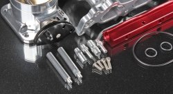 Коллектор впускной Toyota 2JZ-GTE + 90мм дросель + рейка VVT-i/ NON VVT-i, верхняя загрузка