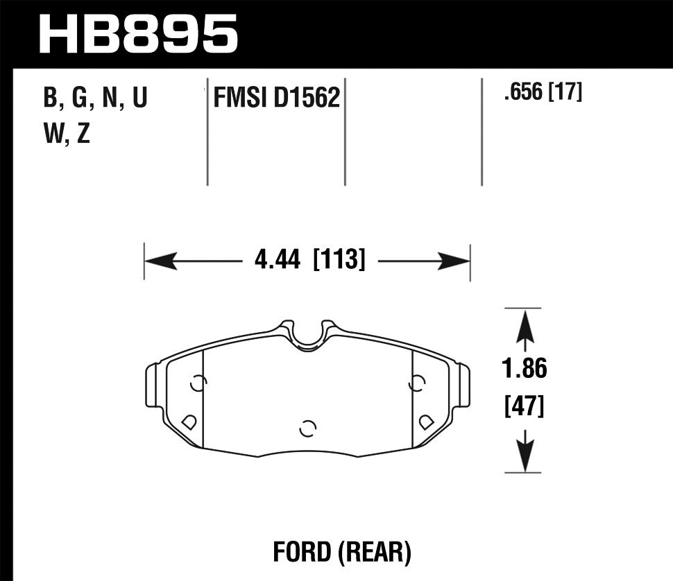 Колодки тормозные HB895N.656