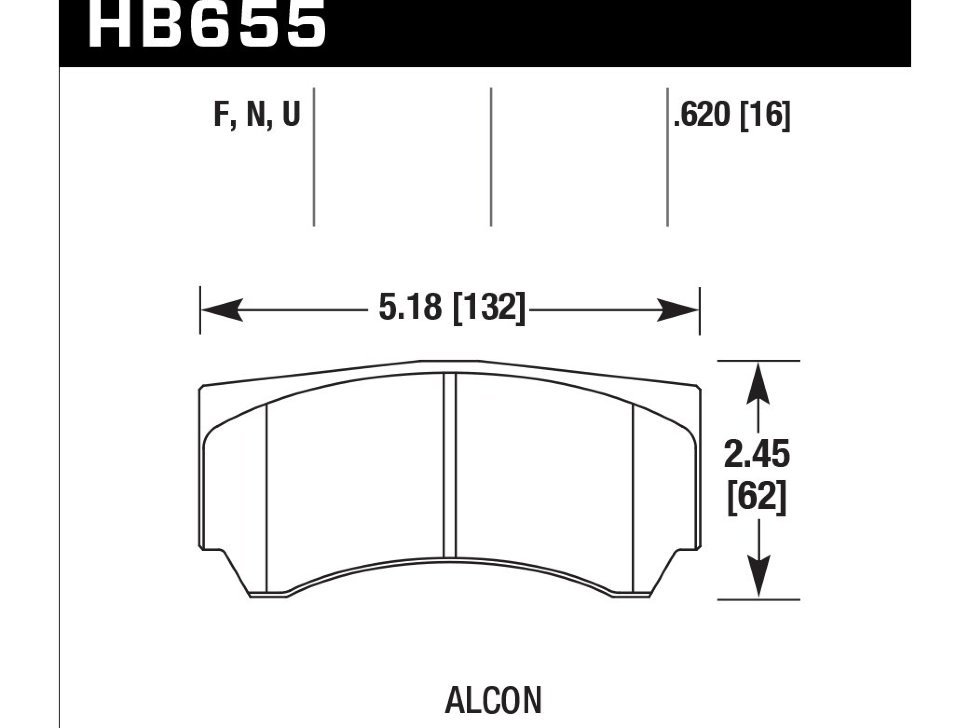 Колодки тормозные HB655B.620 HAWK HPS 5.0