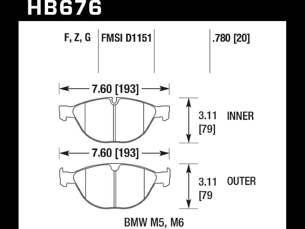 Колодки тормозные HB676B.780