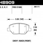 Колодки тормозные HB909Y.660