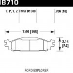 Колодки тормозные HB710B.706