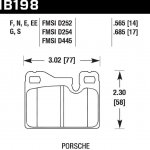 Колодки тормозные HB198B.685