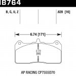 Колодки тормозные HB764B.628 HAWK HPS 5.0