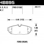 Колодки тормозные HB895U.656