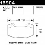 Колодки тормозные HB904Q.630