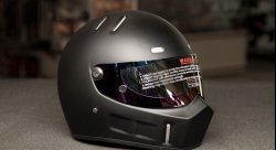 Шлем гоночный SIMPSON STYLE, размер M (57-58 см), черный