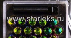 Комплект колесных гаек ST911144SD/PH - радужный хром