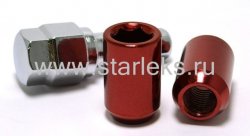 Комплект колесных гаек ST200045XL/RED - красный хром