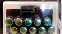 Комплект колесных гаек ST401445HT/PH - радужный хром