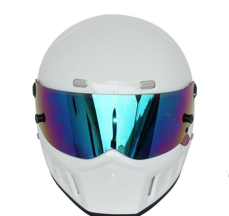 Шлем гоночный SIMPSON STYLE, размер L (59-60 см), белый