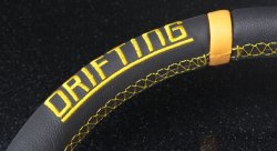 Руль 340мм, DRIFTING желтый