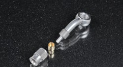 Фитинг BANJO AN3 - 10,2мм, 45 градусов, под тефлоновый шланг PTFE, нержавеющая сталь