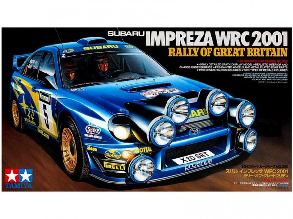Сборная модель Tamiya Subaru Impreza WRC 2001 Rally of Great Britain 1:24