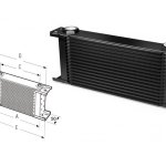 Радиатор масляный 25 рядов; 210 mm ширина; ProLine STD (M22x1,5 выход) Setrab, 50-125-7612
