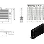 Радиатор масляный 320x136x40; ProLine Slimline SLM (M22x1,5 выход) Setrab, 53-10745