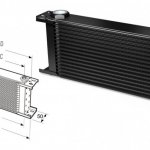 Радиатор масляный 16 рядов; 330 mm ширина; ProLine STD (M22x1,5 выход) Setrab, 50-616-7612