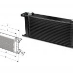 Радиатор масляный 10 рядов; 405 mm ширина; ProLine STD (M22x1,5 выход) Setrab, 50-910-7612